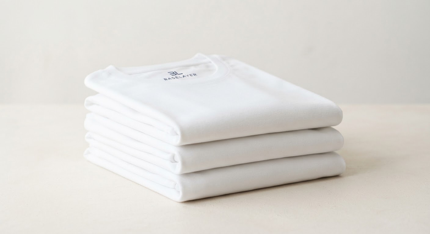 Combed Cotton Crew Tee 3-Pack — White — Combed Cotton Crew Neck · 3-Pack · 180 GSM